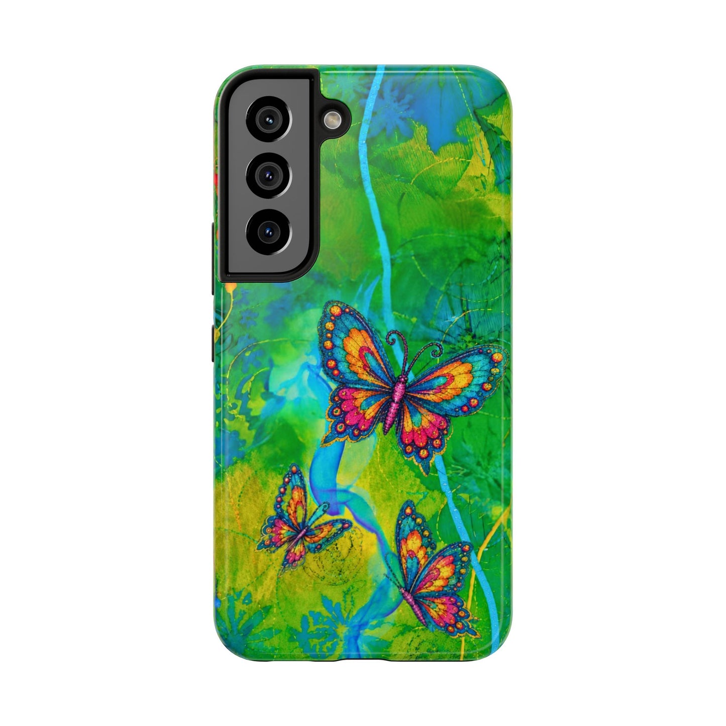 Morning Meditation - Butterfly Garden Tough Phone Case