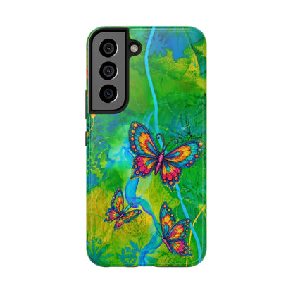 Morning Meditation - Butterfly Garden Tough Phone Case