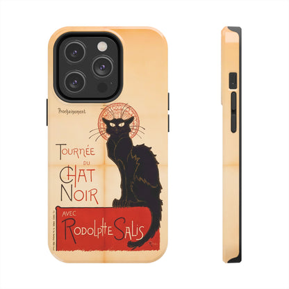 Art Nouveau: The Chat Noir (Black Cat) Tough Phone Cases