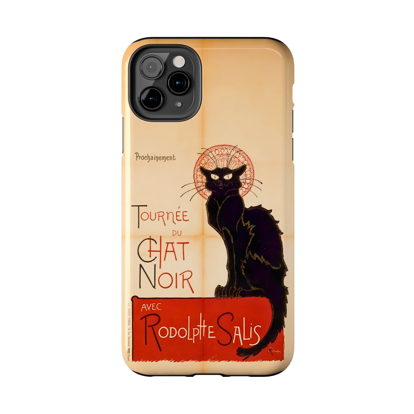 Art Nouveau: The Chat Noir (Black Cat) Tough Phone Cases