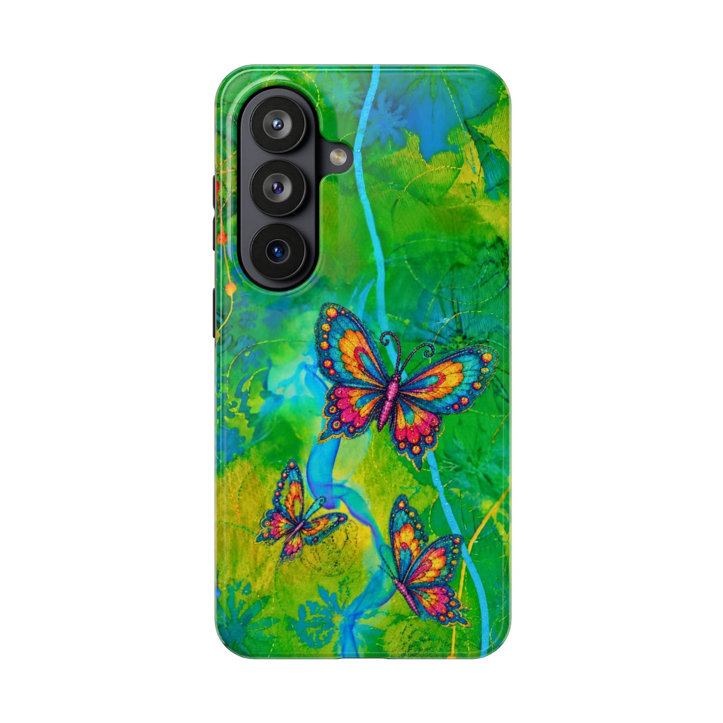 Morning Meditation - Butterfly Garden Tough Phone Case