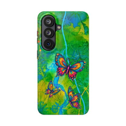 Morning Meditation - Butterfly Garden Tough Phone Case