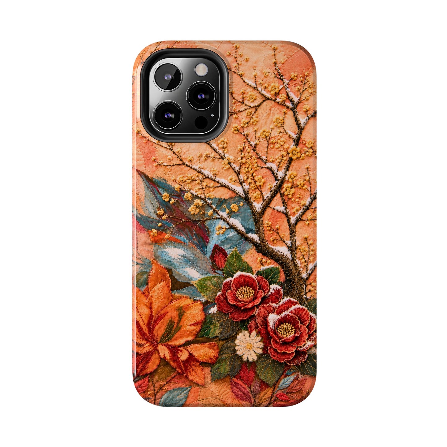 A Flower in Winter - Floral Vintage Tough Phone Case