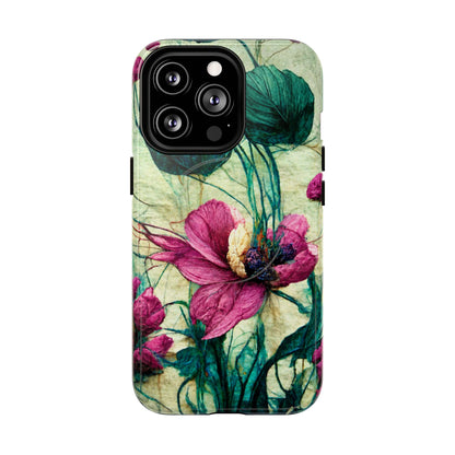 Patty's Plum Oriental Poppy Tough Magnetic Phone Cases for iPhone