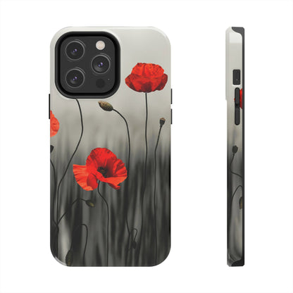 Poppy Modern Art Tough Phone Cases