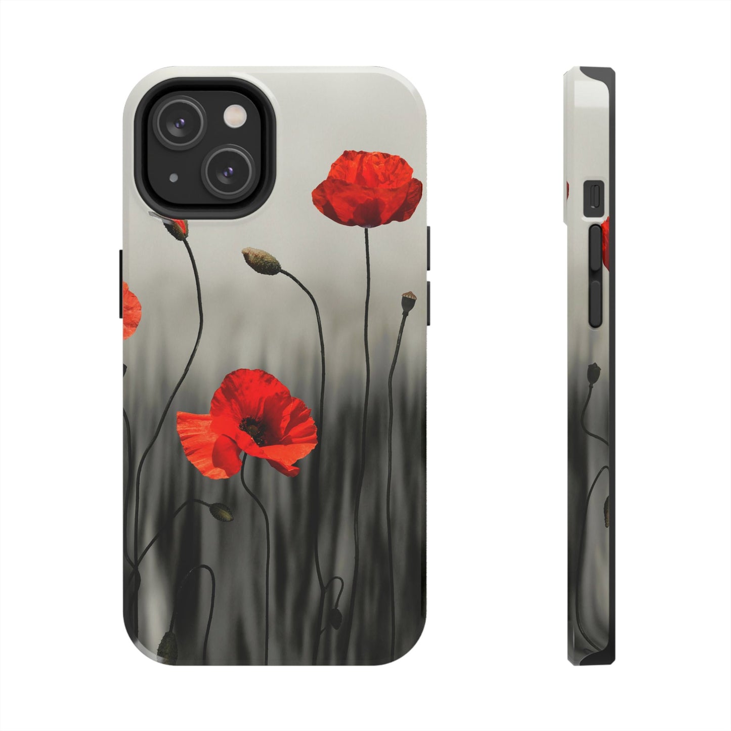 Poppy Modern Art Tough Phone Cases