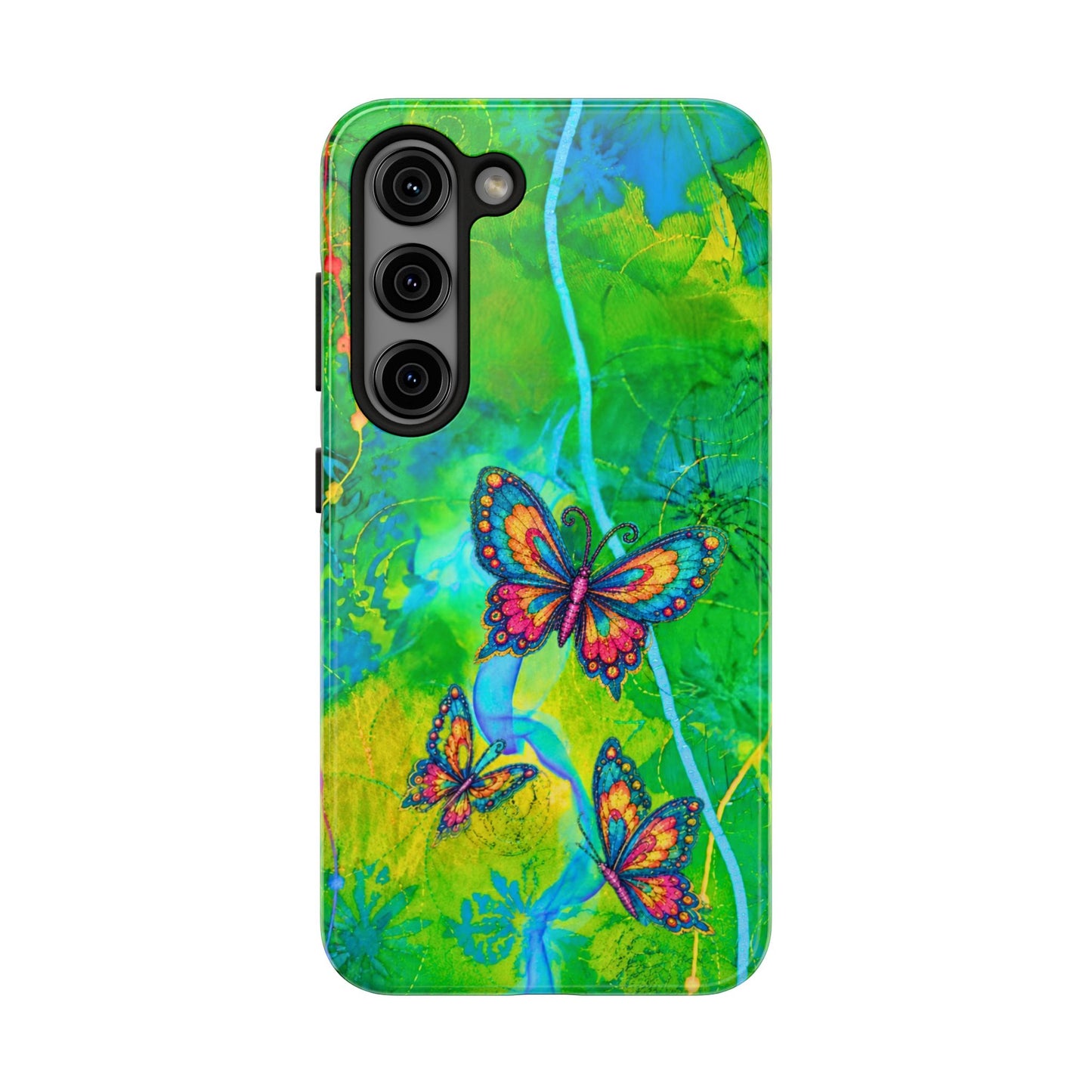 Morning Meditation - Butterfly Garden Tough Phone Case