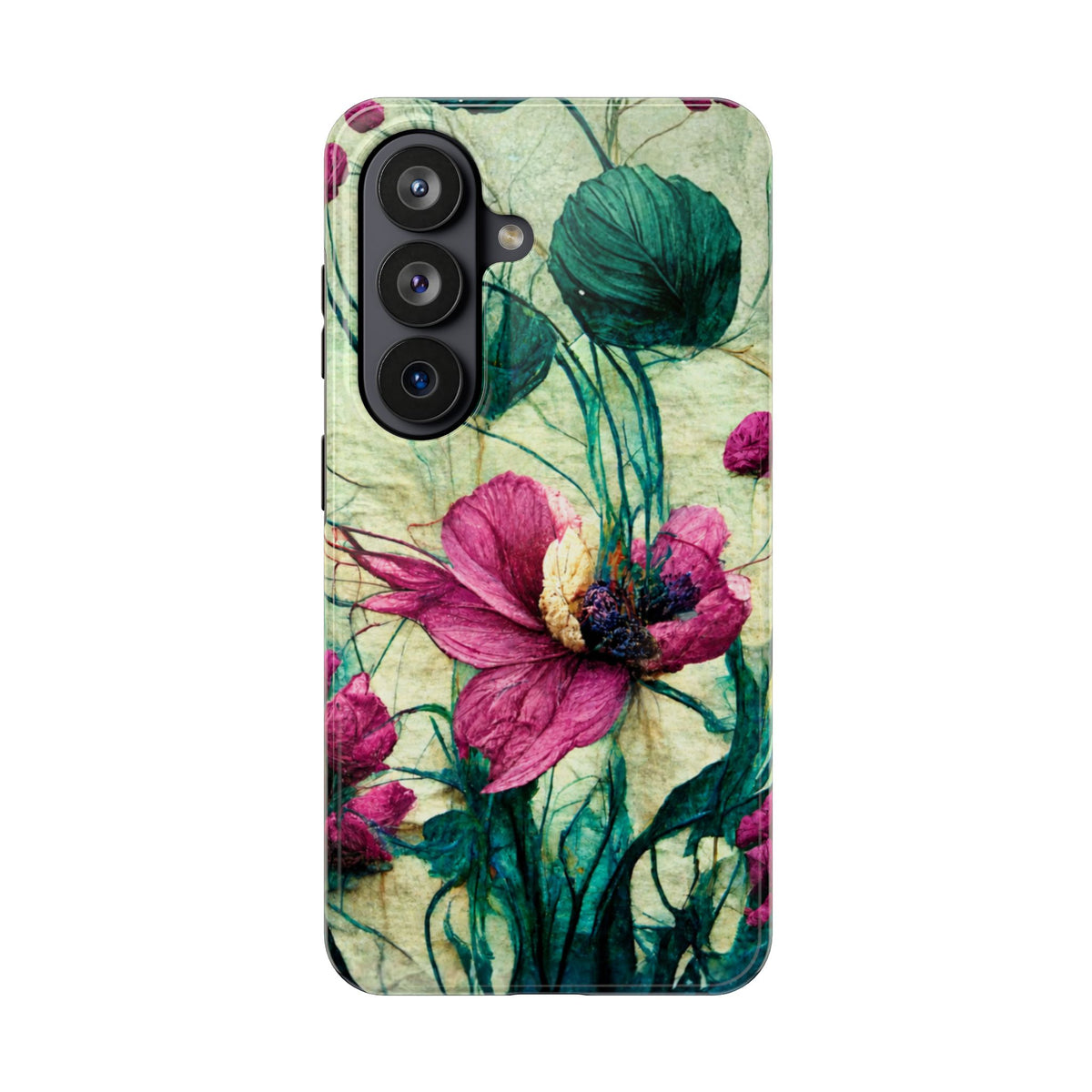 Patty's Plum Oriental Poppy Tough Phone Cases