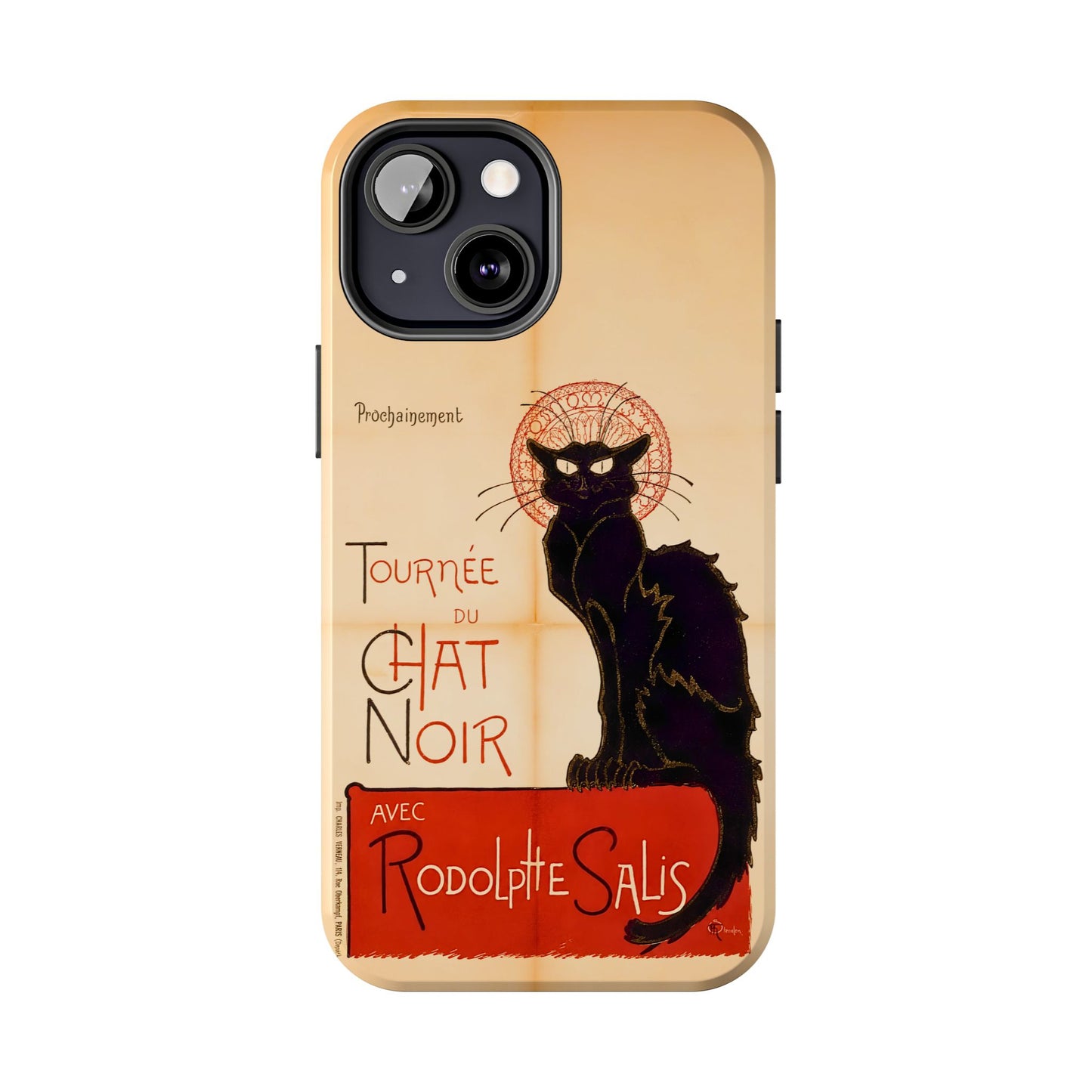 Art Nouveau: The Chat Noir (Black Cat) Tough Phone Cases