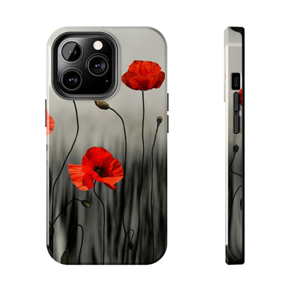 Poppy Modern Art Tough Phone Cases