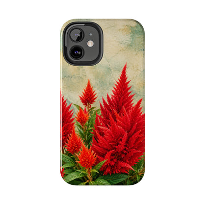 Scarlet Celosia Tough Phone Cases (iPhones & Samsung)