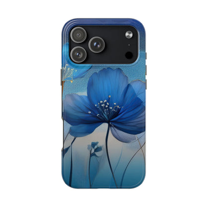 Blue Floral Tough Phone Cases