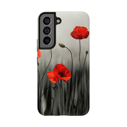 Poppy Modern Art Tough Phone Cases