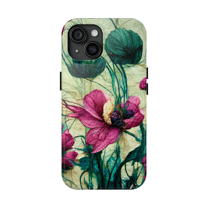 Patty's Plum Oriental Poppy Tough Phone Cases
