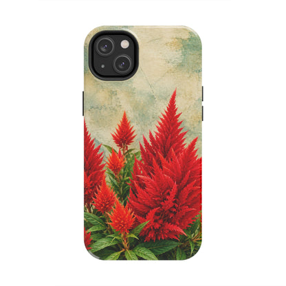 Scarlet Celosia Tough Phone Cases (iPhones & Samsung)