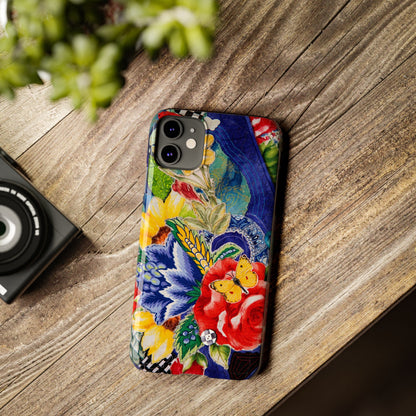 Artistic Floral Slim iPhone Cases